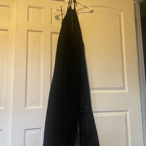 Black Halter Maxi Dress